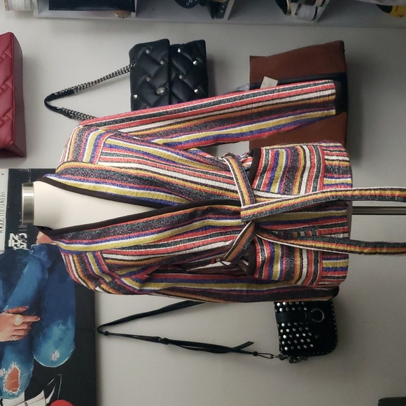 Anthropologie Akemi + Kin Striped Cardigan Jacket Size M - Picture 5 of 13